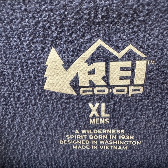 REI Men's Navy Zip-Up Sweater - Picture 2 of 7